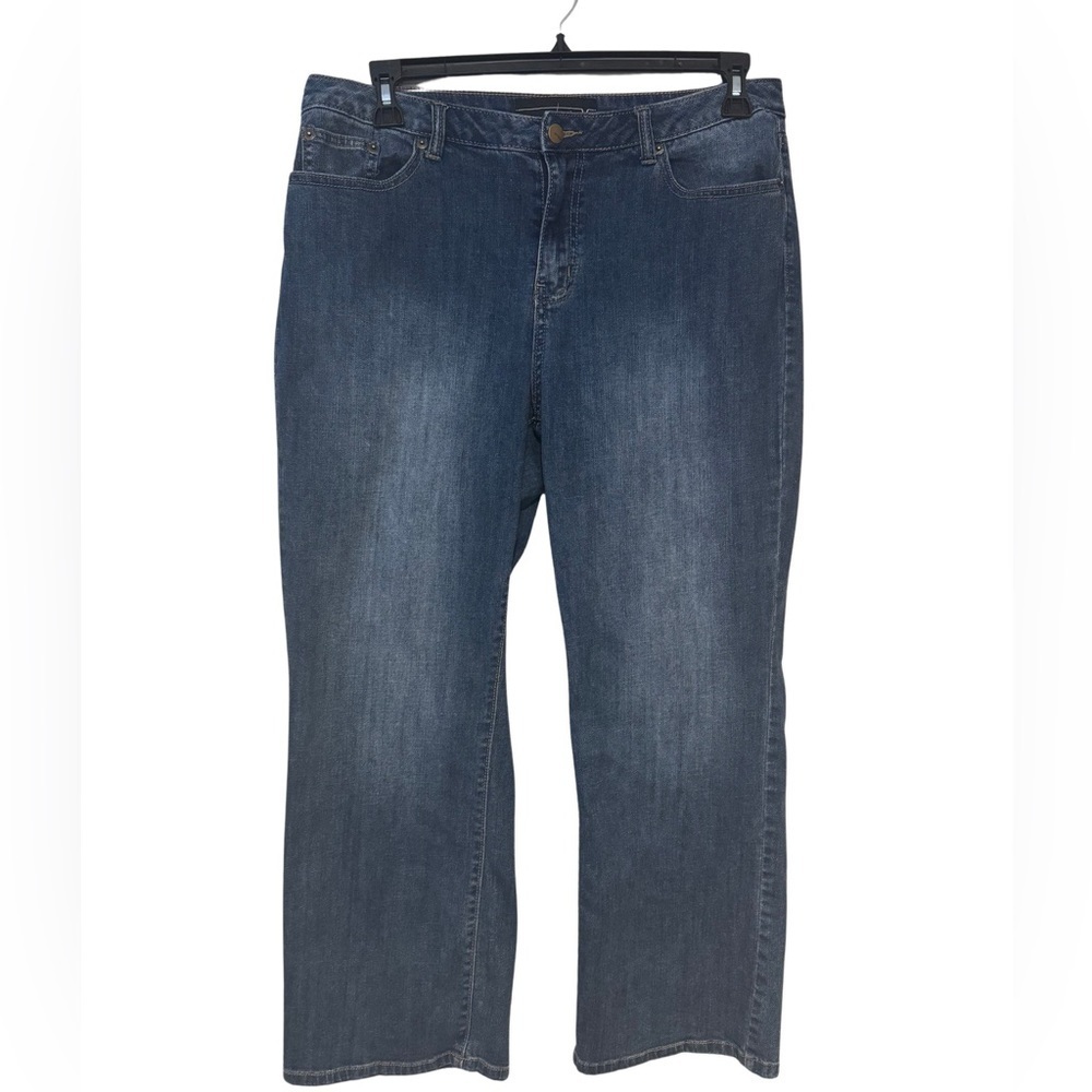 Venezia Bootcut Flare Blue Jeans Size 16 Short